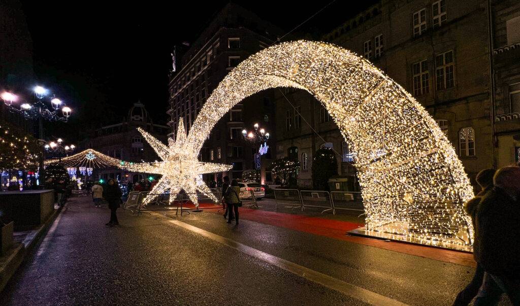 Luzes de Natal em Vigo